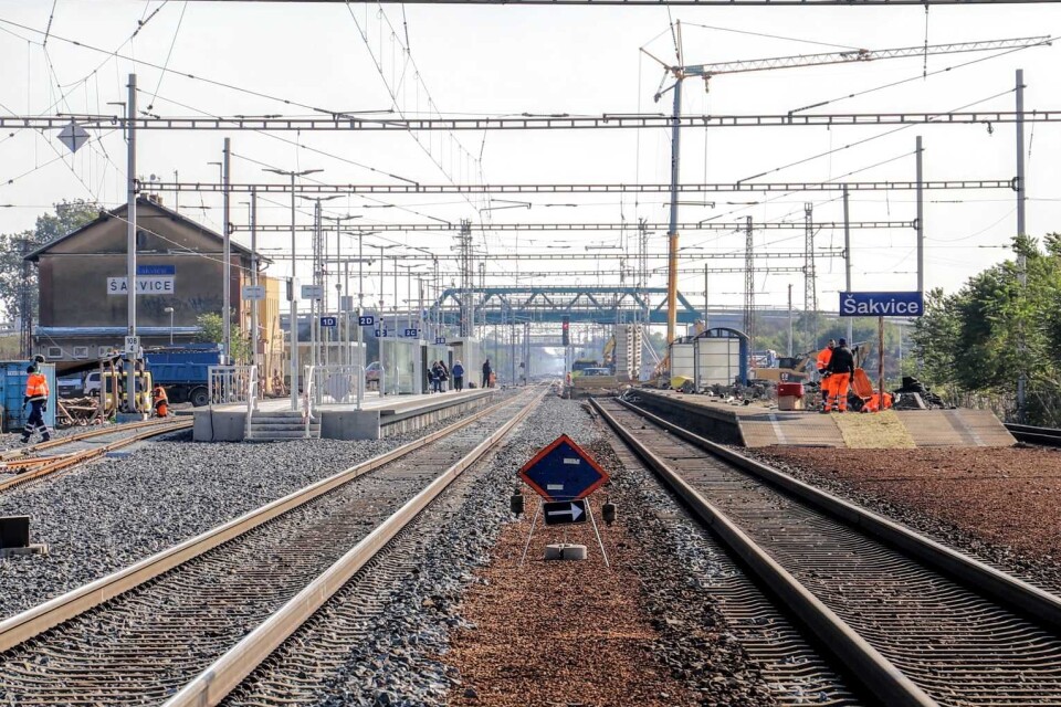 Železniční stanice Šakvice a podchod
