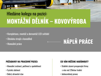 Nabídka pracovní pozice - SKLADNÍK