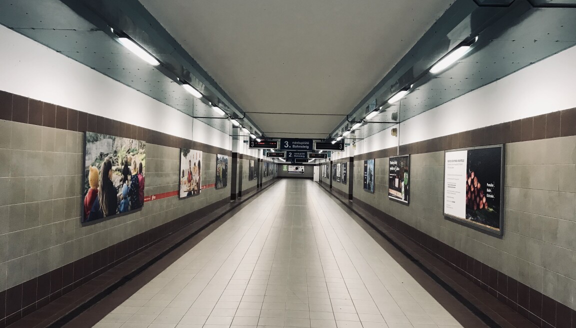 Děčín hlavní nádraží - podchod