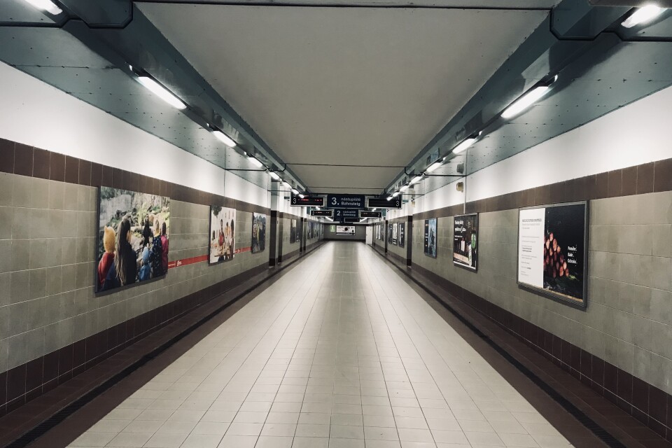 Děčín hlavní nádraží - podchod