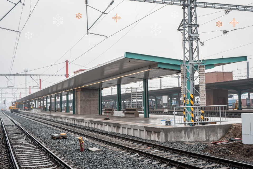 Vlakové nádraží Pardubice - rekonstrukce nástupišť